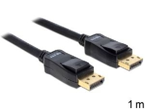 Delock 82423 DeLOCK DisplayPort-Kabel, 20pol DisplayPort Stecker / Stecker, vergoldet, 1,0 m