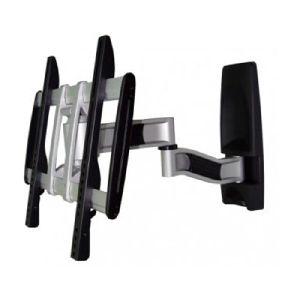 Aavara AR240 Aavara neig- und schwenkbare Wandhalterung AR240, für Flachbildschirme 66 - 132 cm (26" - 52"), bis 35 kg, schwarz / silber