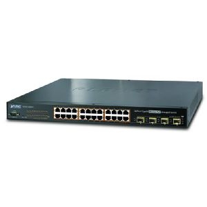 Planet WGSW-2404HP4 Planet Gigabit Switch WGSW-2404HP4 24 Port mit 4x