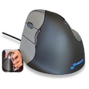 Evoluent VM4L Evoluent VerticalMouse 4, für Linkshänder, USB, anthrazit / silber