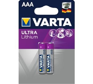 Varta 6103301402 VARTA Batterie Lithium, Micro, AAA, FR03, 1.5V