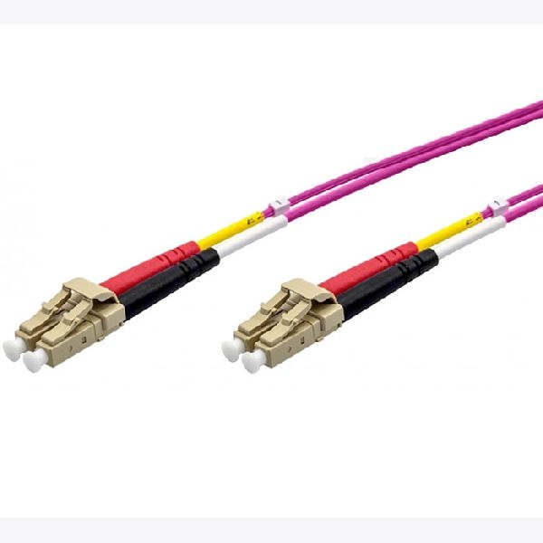 Ekivalan COZOM4LCLC2SE0500A Ekivalan LWL Duplex Patchkabel OM4, 50/125 µm, LC/LC, erikaviolett, 50,0 m