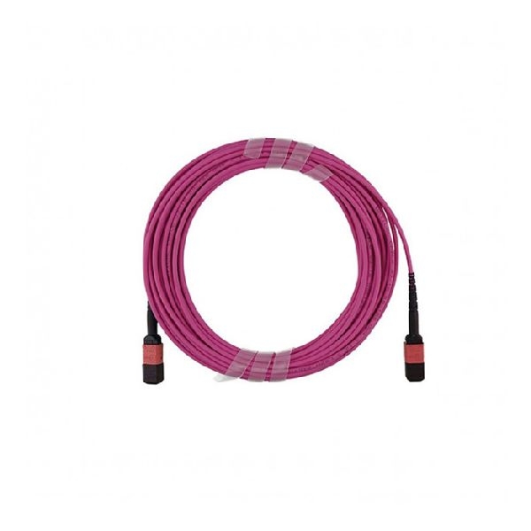 BlueOptics SFP5252FU2MKB BlueOptics MPO LWL Kabel, 2 x MPO female, 12 Fasern, 50/125 µm, OM4, Belegung B, erikaviolett, 2,0 m