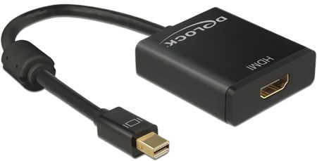 Delock 62611 DeLOCK Adapterkabel mini DisplayPort 1.2 Stecker > HDMI Buchse schwarz 4K Aktiv