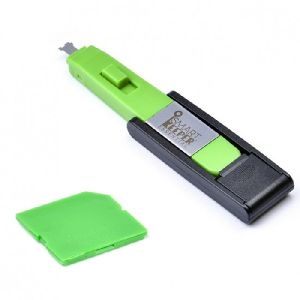 SmartKeeper SD04PKGN Smart Keeper Portblocker für SD-Slot, grün, 4 Stück, mit Schlüssel Mini
