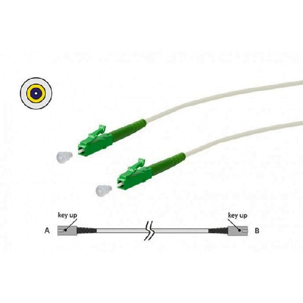 MetzConnect 151P7JAJA30E Metz Connect FTTH LWL Patchkabel OpDAT PK, 9/125 µm, Singlemode, OS2-Faser, Simplex, LC APC 8° Stecker / LC APC 8° Stecker, w