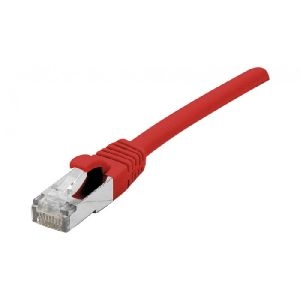 Exertis Connect 854620 RJ45 Patchkabel Cat. 6, F/UTP, GRS-zertifiziert, rot, 0,5 m