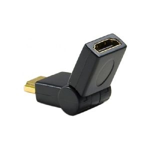 Exertis Connect 128290 HDMI Adapter mit abwinkelbarem Stecker 180 Grad, 1 Achse