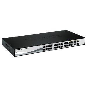D-Link DGS-1210-24/E D-Link 24-Port Smart Managed Gigabit Switch DGS-1210-24/E, 24 Port + 4 Uplinkports, 19" / 1 HE