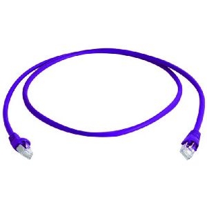 Telegärtner L00000A0237 Telegärtner Patchkabel Cat. 6A ISO/IEC, S/FTP (PiMF), halogenfrei, violett, 0,25 m