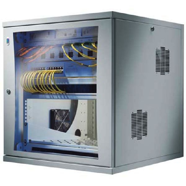 Rittal 7507200 Rittal 19" Wandgehäuse FlatBox, 15 HE, 700 x 700 mm, hellgrau RAL 7035
