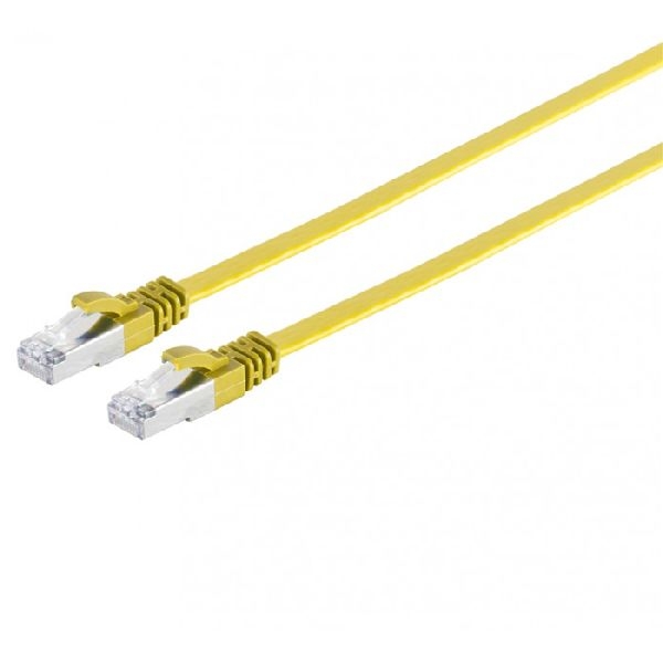 shiverpeaks BS75525-SLY shiverpeaks Flachband Patchkabel Cat. 6A, U/FTP, gelb, 15,0 m