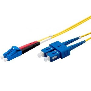 Ekivalan COZ008DCLC2SJ0150A Ekivalan LWL Duplex Patchkabel OS2, 9/125 µm, LC/SC, gelb, 15,0 m