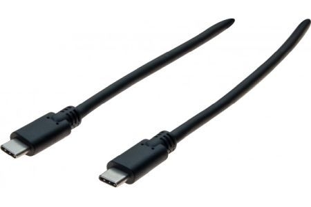Exertis Connect 150336 USB 3.2 Gen. 1 Kabel, bis 60 Watt, USB St. C/ USB St. C, schwarz, 1,8 m