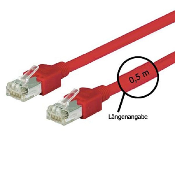 Tecline 713015R Tecline Patchkabel Cat. 5e, SF/UTP, halogenfrei, rot, 1,5 m