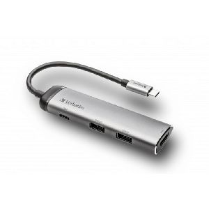 Verbatim 49140 Verbatim USB-C Multiport-Hub, 1x USB-C, 2x USB-A, 1x HDMI UHD 4K