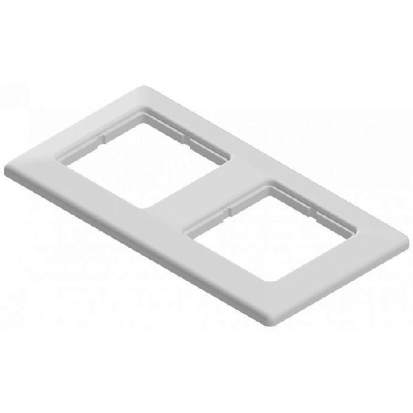 EasyLan ADZ00103 EasyLan Abdeckrahmen, 2-fach, weiß ähnlich RAL 9010, 5 Stück