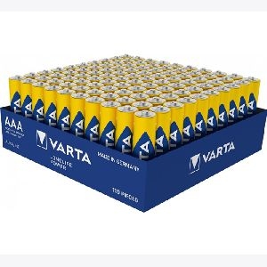 Varta 4903121396 VARTA Batterie Alkaline, Longlife Power, Micro, AAA, LR03, 1.5V, Retail Box (100-er Pack)