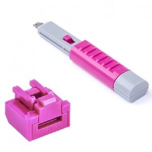 SmartKeeper NL03PKPK Smart Keeper Portblocker für RJ45, pink, 10 Stück, mit Schlüssel Basic