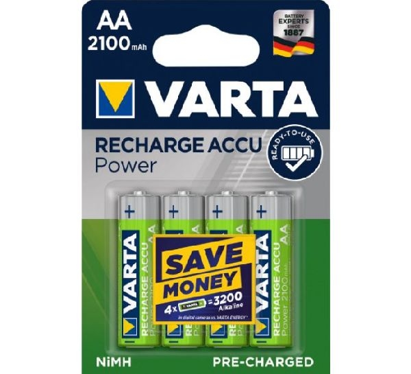 Varta 56706101404 VARTA Akku NiMH, Mignon, AA, HR06, 1.2V/2100mAh