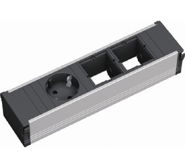 Bachmann 912002 Bachmann CONI Facility System Steckdoseneinheit 3-fach, 2 x Custom Module + 1 x Schutzkontaktsteckdose