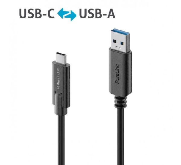 PureLink IS2611-010 PureLink Premium USB 3.1 Gen. 2 Kabel, USB St. A/ USB St. C, schwarz, 1,0 m