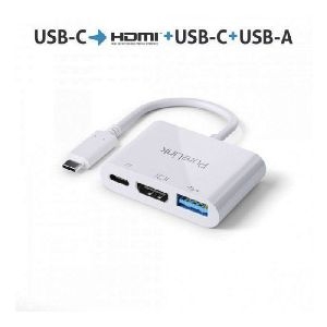 PureLink IS270 Purelink Premium USB-C Multiport Adapter für HDMI, USB-A und USB-C, Portsaver 0,10 m, weiß