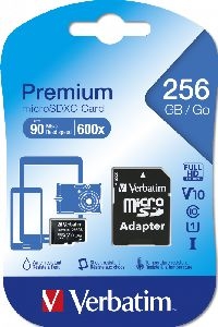 Verbatim 44087 Verbatim microSDXC Card 256 GB, Premium, Class 10, U1