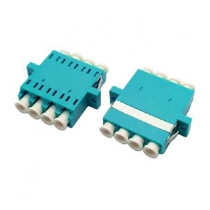 Tecline 20500047 Tecline LWL Kupplung, LC/LC Quad, OM3, aqua (türkis)