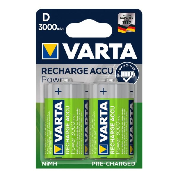 Varta 56720101402 VARTA Batterie Power Accu, Mono, D, HR20, 1.2V 3000mAh