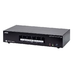 Aten CS1964-AT-G ATEN CS1964 4-Port USB 3.0 4K Multi-DisplayPort KVMP Switch, CS1964 mit Audio, USB, Desktop