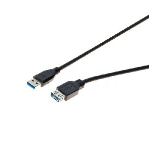 Exertis Connect 352470 USB 3.0 Verlängerungskabel, USB St. A/ USB Bu. A, schwarz, 3,0 m