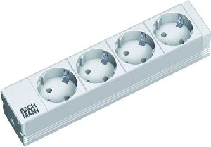 Bachmann 3330122 Bachmann 10" PDU Basic, Steckdosenleiste, 4-fach Schu