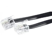 Exertis Connect EXC288120 Telefonkabel, schwarz, 5,0 m