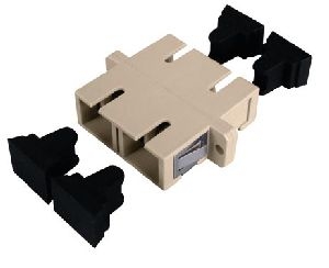 Tecline 395302 LWL Kupplung SC/SC, Duplex, Singlemode, Kunststoff-Gehäuse mit Keramik-Ferrule,