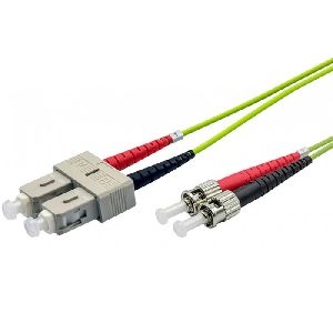 Ekivalan COZOM5DCST2SL0500A Ekivalan LWL Duplex Patchkabel OM5, 50/125 µm, SC/ST, limettengrün, 50,0 m