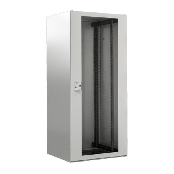 Rittal 7888721 Rittal 19" Netzwerkschrank TX CableNet, zerlegbar, 42 HE, 800 x 1000 mm, lichtgrau RAL 7035, Sichttür vorn, Blechtür hinten