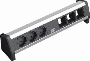 Bachmann 902002 Bachmann DESK 1 Facility System, 3 x Custom Modul + 3 x Schutzkontaktsteckdose