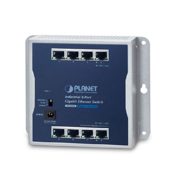 Planet WGS810 Planet Industrial Gigabit Switch WGS810, 8 Port, für Wandmontage