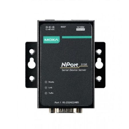 Moxa NPort 5150 Moxa Fast Ethernet Konverter NPort 5150, 1 Port seriell