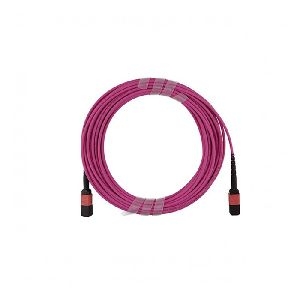 BlueOptics SFP5252FU0.5MKB BlueOptics MPO LWL Kabel, 2 x MPO female, 12 Fasern, 50/125 µm, OM4, Belegung B, erikaviolett, 0,5 m