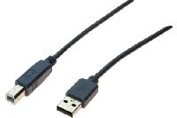 Exertis Connect 532407 USB 2.0 Kabel, USB St. A / USB St. B, anthrazit
