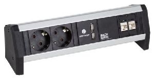 Bachmann 902196 Bachmann DESK 1 , 2 x Schutzkontakt, 2 x USB Charger,