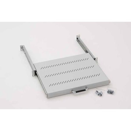 Triton RAC-UP-X30-A1 Triton 19" Dokumentenschublade / Fachboden, ausziehbar, Tiefe 350 mm, hellgrau RAL 7035