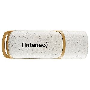 Intenso 3540490 Intenso USB 3.2 Gen 1x1 Stick Green Line, aus Recycling-Material, 64 GB, beige/braun