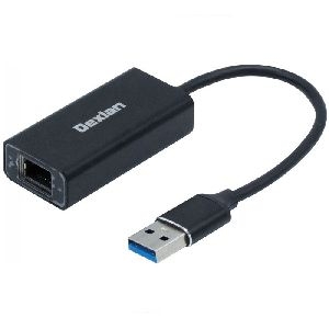 Dexlan 310765 Dexlan USB 3.0 Aluminium Gigabit Ethernet Netzwerkkonverter