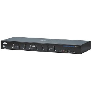 Aten CS1788-AT-G ATEN DVI KVM Switch CS1788 mit Audio, USB, 8-fach, Desktop und 19 Zoll