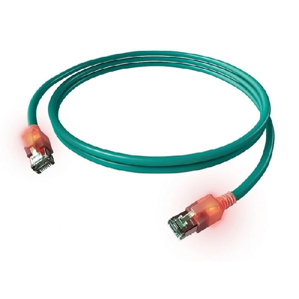 EasyLan CS1OTADAD0075 EasyLan DualBoot LED-Patchkabel Cat.6A (ISO/IEC), S/FTP, türkis, 7,5 m, mit LED-Identifizierung