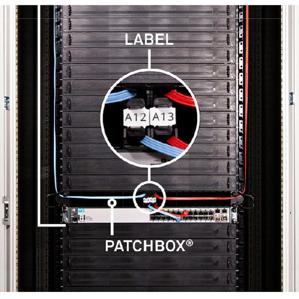 Patchbox IDLABELW PATCHBOX ID Labels - Kabel-Kennzeichnungsetiketten (Packung mit 96 Stück)