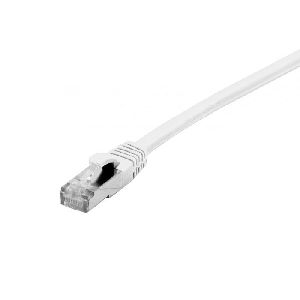 Exertis Connect 854408 Patchkabel Cat. 6, F/UTP, halogenfrei, mit Rastnasenschutz, weiß, 30,0 m